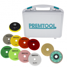 PREMTOOL 4 Inch Cutting & WET Polishing Kit With Carry Case PRMKW4